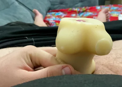 Masturbating My Dick with Sperm