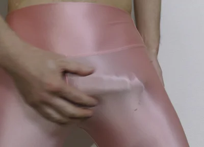 Masturbation with Pink Spandex Leggings