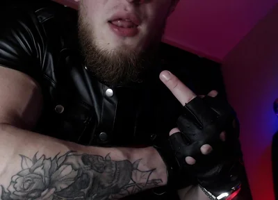 Alpha in Leather and Drool with Dominance
