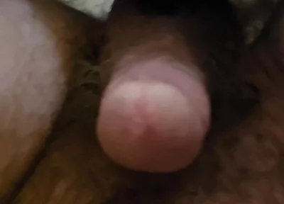 Laid Back POV in Bed with My Shorts Downs and Drop of Precum