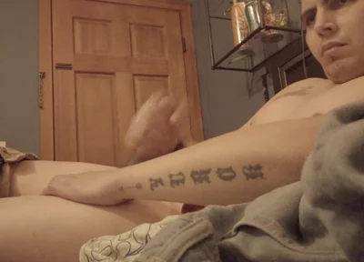 Hung Cummy Uncut Solo Twink Tatted Shows What's up