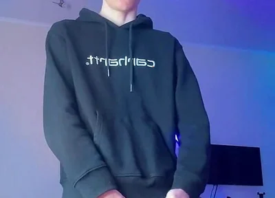 Skinny Boy Holding Back a Huge Cumshot Until It Hurts