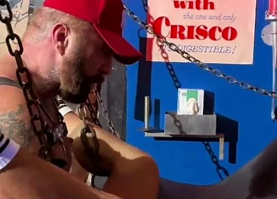 Dom with Thick Huge Cock Fucks Me Bareback in the Sling