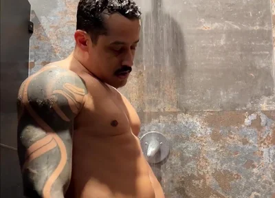 Gym Shower Cumshot