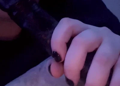 Sucking My Dildo Getting It Nice and Wet