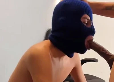 Submissive Colombian Twink Deepthroats Neighbor's Thick Cock