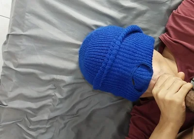 Latin Twink Kneels and Swallows Everything From Muscular Gym Male