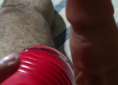 Hairy Stepdaddy Ejoying Sex Doll at Home