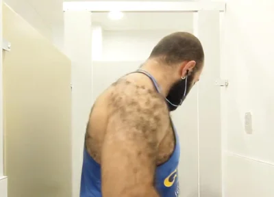 A Satisfying Post Workout Jerk off. Decided to Put My Load Somewhere Special This Time.