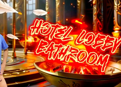 A Cock Lover Guy Sucks a Stranger’s Cock in Hotel Lobby Bathroom