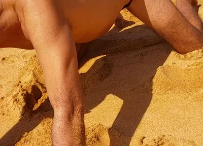 Ladysilva on the Beach in Panties Showing off Her Hot Ass
