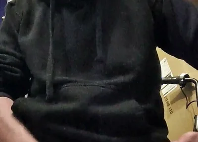 Wanking My Big Hard Dick and Smoking While Edging