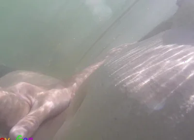 Jerking off Underwater and Pumping Cum Into the Water in a Stunning Mountain Lake