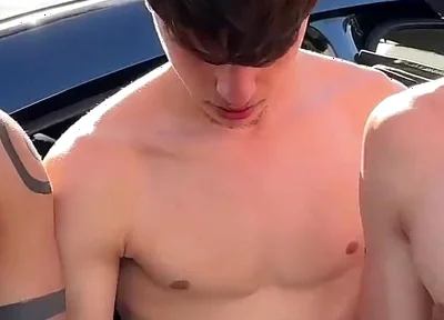 3 Uncut Twinks Suck Outdoor Hiking Almost Caught
