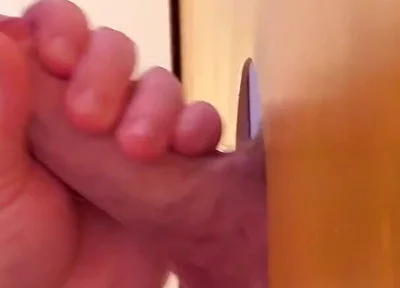 Hot Italian Cock at the Gloryhole - Sucked Dry with My Special Tongue Technique!