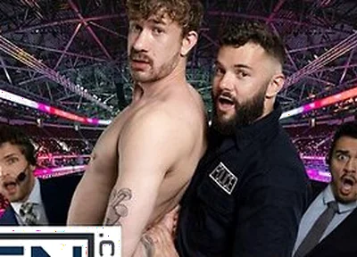 Hayden Harding Catches Streaker Evan Jordie And Gets Fucked Hard Against The Wall