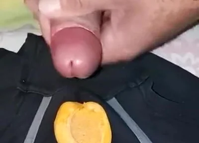 Breakfast with apricot and sperm