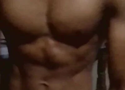 Showing His Abs and Core Area
