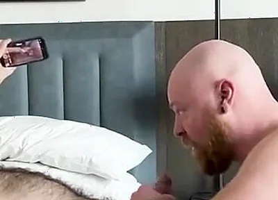 Hairy Stepdaddy Bear Breeds Me Good on the Bed, and Then up Against the Hotel Window