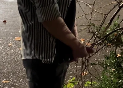 Risky Extreme Couple Jerk off Outdoor in Public Under the Rain (very Romantic)