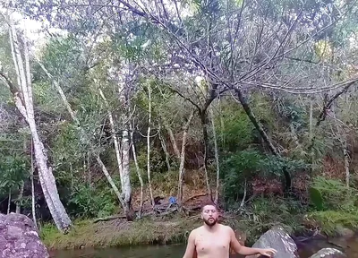I Went to the Waterfall and Showed off Before Someone Came and Caught Me.