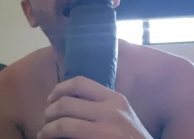 BBC Dildo Suck and Dirty Talk