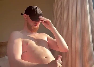 Ginger Wanking in the Sun