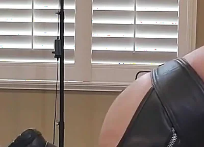 Getting My Hole Bred by Leather Stepdaddy on the Bed and in a Sling