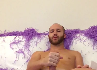 Straight Jerking on Sofa After Party