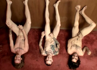 3 Horny Straight Guys Jerking off
