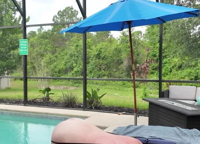 Taking Care of Allen by the Pool