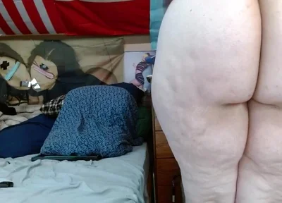 Little Locked Uncut Dick on a BBW Body
