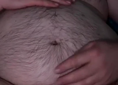 Worship Hairy Big Belly and Sniffing Yellow Piss-stained Undies