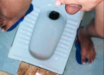Desi Village Boy Cum Desi Bathroom