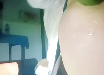 A Thin Young Man Opens His Anus Alone