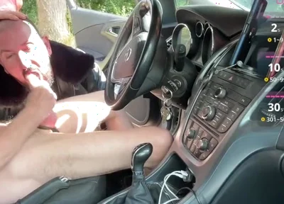 Three hungry share my big thick cock at a crusing spot