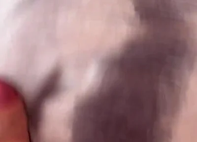 Masturbation with a Dick on a Pillow and Freehands Cum