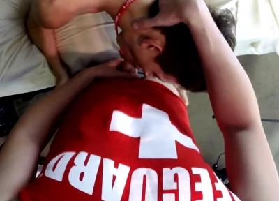 Bareback Lifeguard Twinks