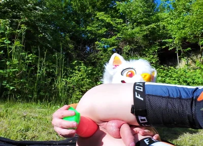 Twink Uses Carrot in His Ass