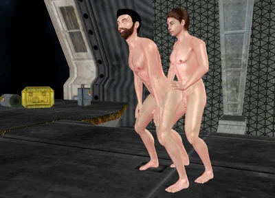 Animated 3D Gay Cartoon Porn - Man Fisting Ass Then Standing Fuck in Space Station