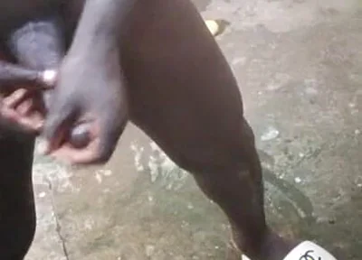African Prince with Giant BBC Makes Sextape While in Wash Rooms