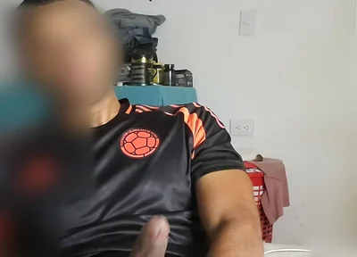 Colombian Soccer Player Enjoying