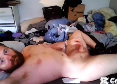 Masturbating
