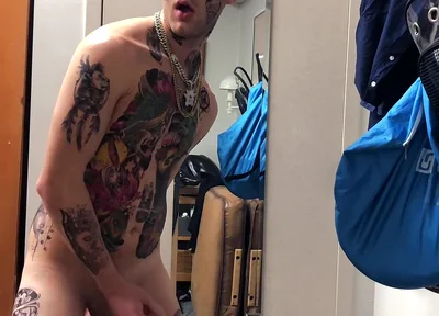 Tatted Twink Masturbation Solo