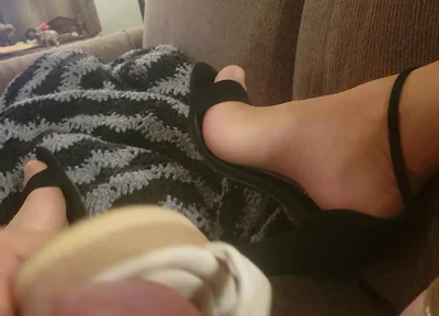 Fucking Girlfriend's Shoes in Nylons and Brittany's Heels