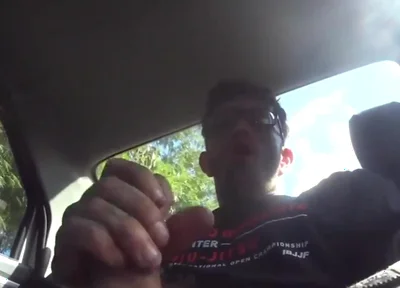 Jerking off in the Car