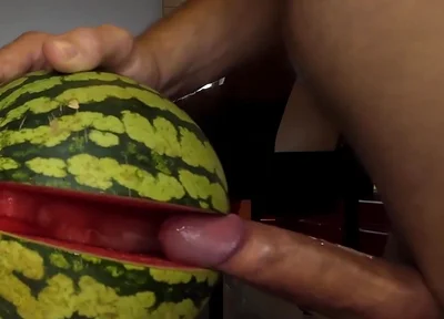 My Way of Beeing a Vegan. Fucking a Watermelon