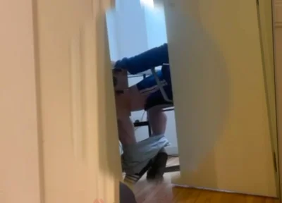 Caught My Straight Flatmate Jerking off to Porn