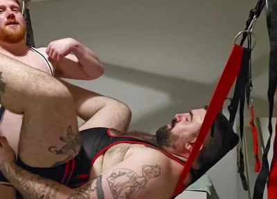 Rugby Hunk Fucks Bear in Sling
