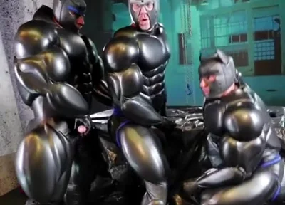 Superhero puppies boys orgy